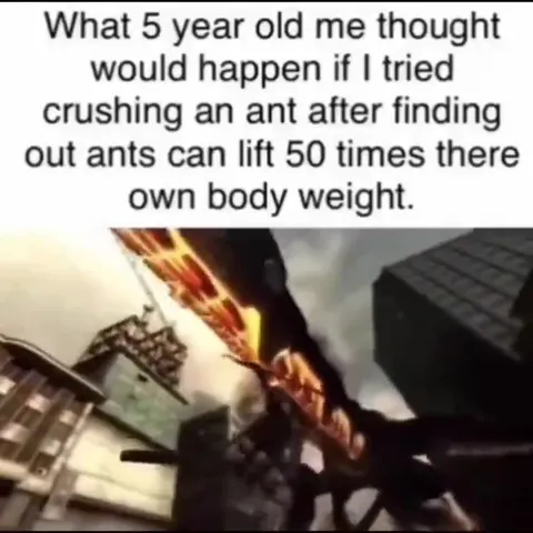 Five-Year-Old Me Fights an Ant