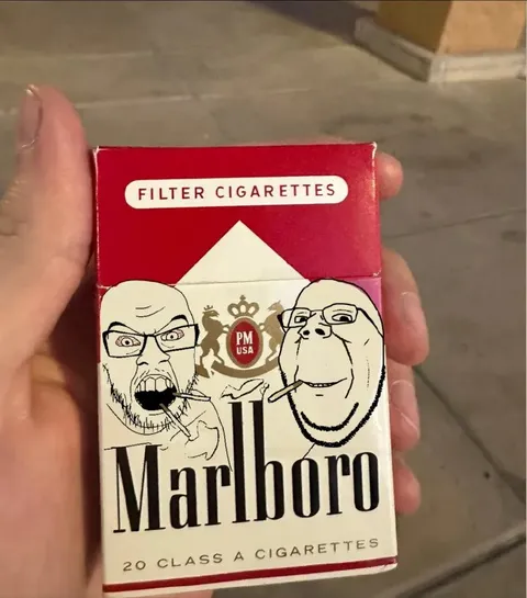 Rage Faces on Marlboro Pack