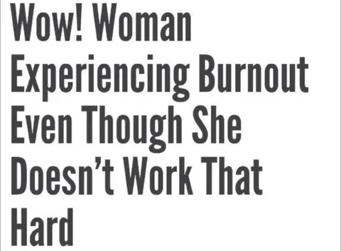 Woman Experiencing Burnout Without Working