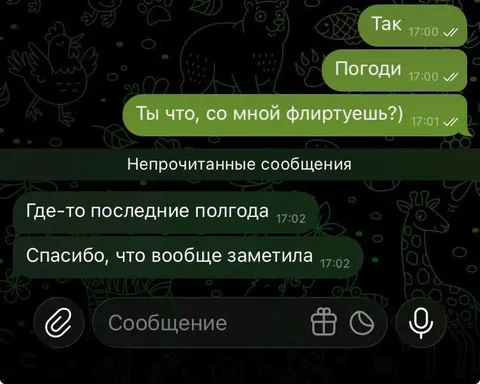 Спасибо, что вообще заметила