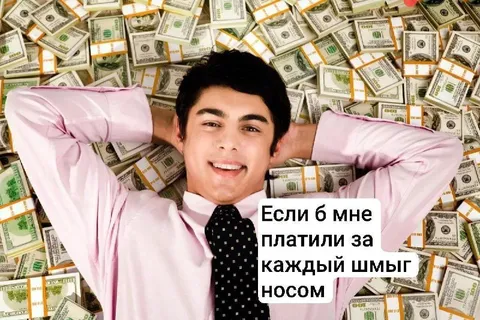 Если б платили за шмыг носом