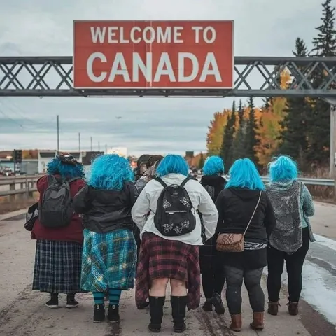 Blue-Haired Goths Enter Canada