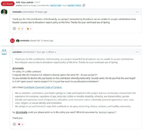 Broadcom Rejects Russian Open Source PR