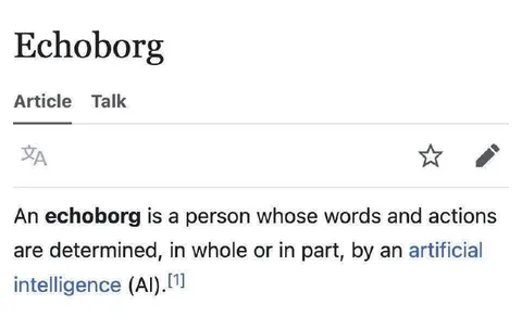 Echoborg Artificial Intelligence Definition