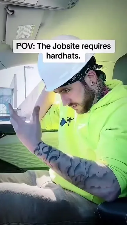 POV Jobsite Requires Hardhats