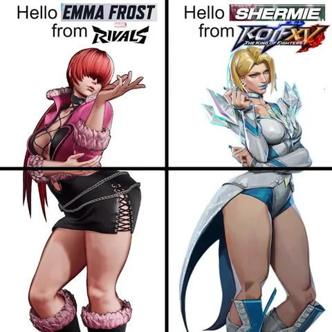 Emma Frost and Shermie Comparison