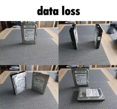 Data Loss Hard Drive Meme