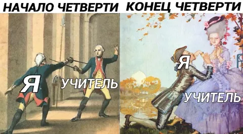 Начало и конец четверти