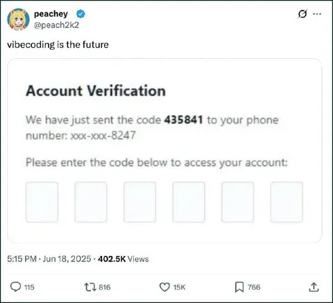 Vibecoding Account Verification