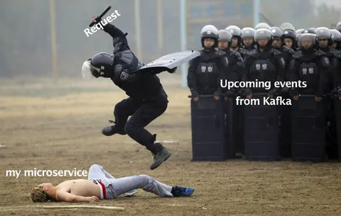 Microservice Hit by Kafka Events