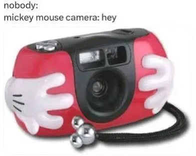 Mickey Mouse Camera Says Hey