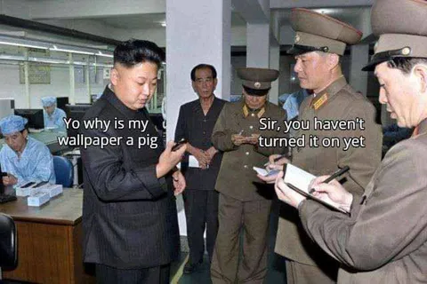 Kim Jong-un Wallpaper Confusion