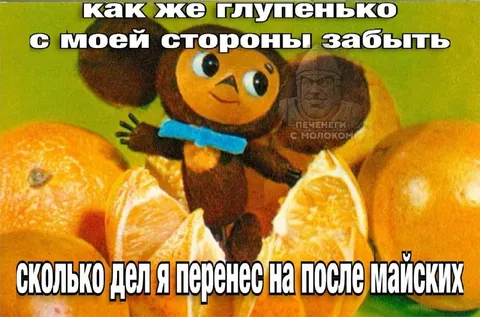 Чебурашка после майских