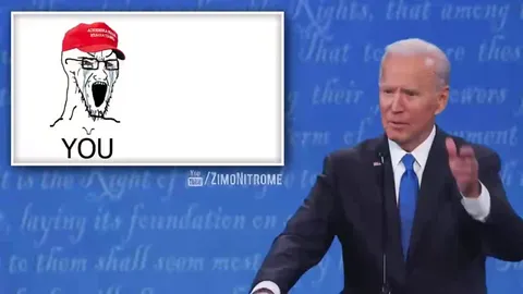 Trump and Biden Debate Reaction Montage