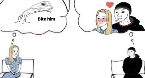 She Wants to Bite Him