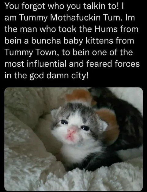 Tummy Mothafuckin Tum Threatens