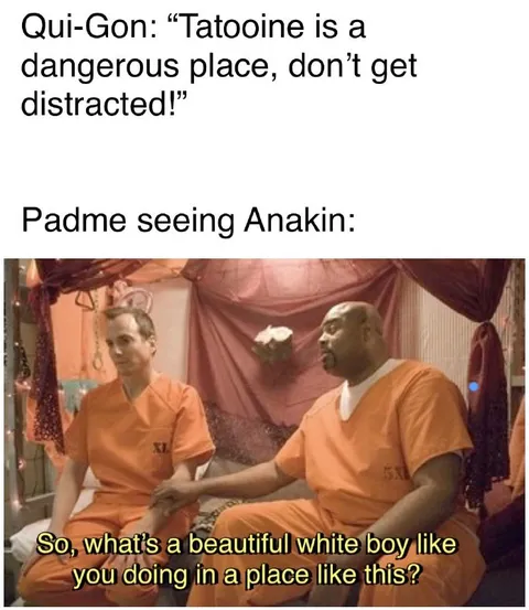 Padmé Seeing Anakin on Tatooine