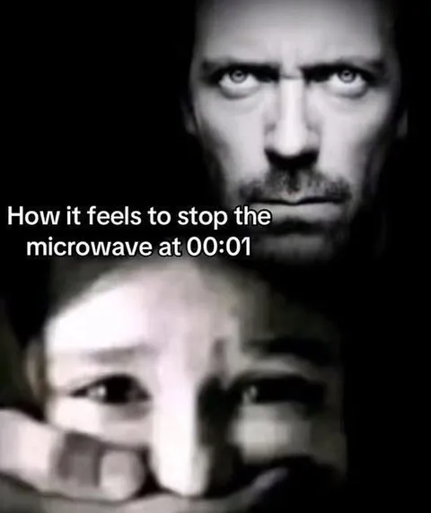 Stopping the Microwave at 00:01