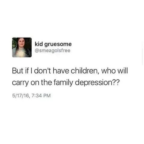 Carrying On Family Depression