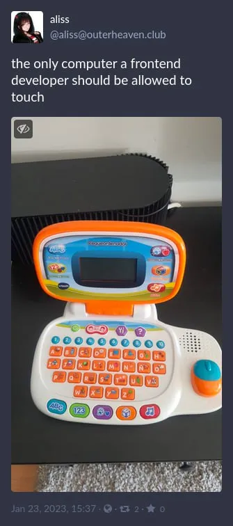 Frontend Developer Toy Computer