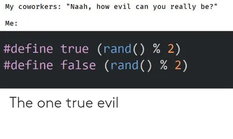 The One True Evil