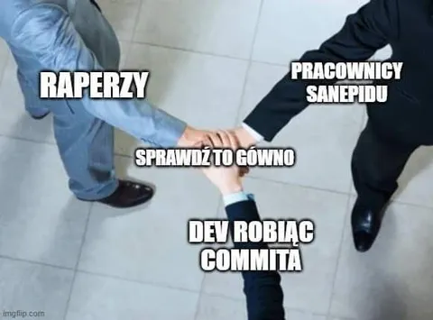 Dev robiąc commita