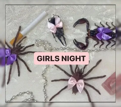 Girls Night Spider Scorpion Party