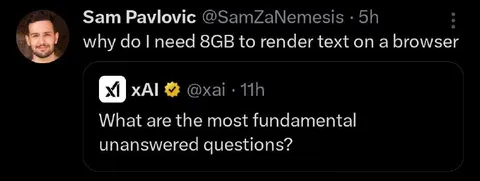 8GB to Render Browser Text