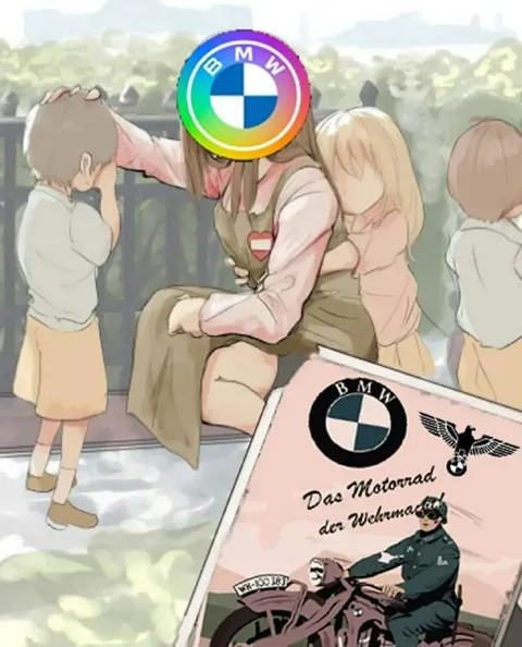 BMW-Meme mit Wehrmachtsmotorrad