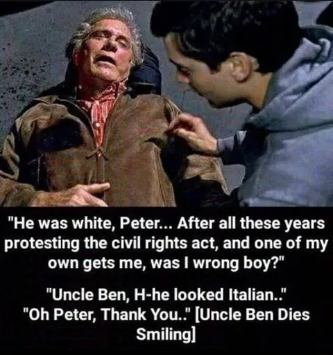 Uncle Ben Dies Smiling