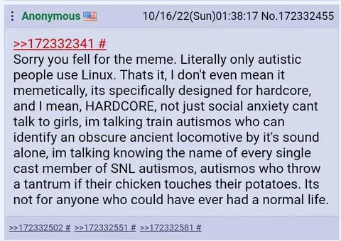 Linux Is Only for Hardcore Autists