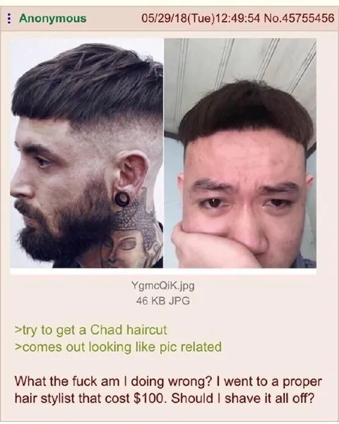 Chad Haircut Gone Wrong