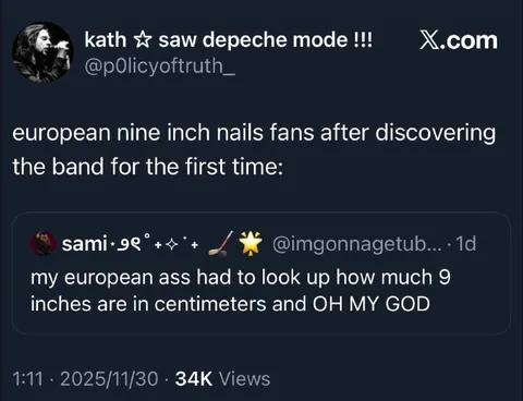 European Nine Inch Nails Fans Discover Nine Inches
