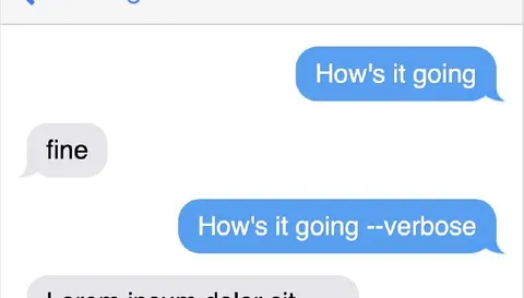 How's It Going --verbose