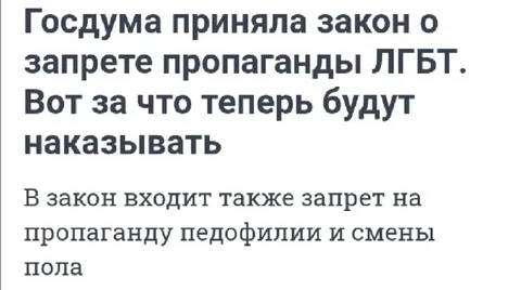 Госдума запретила пропаганду ЛГБТ