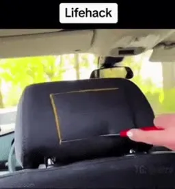 Car Headrest Cleaning Hack