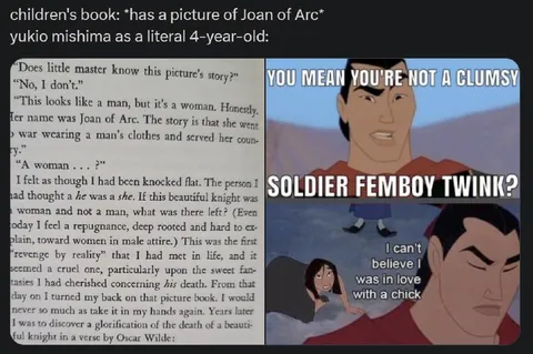 Yukio Mishima Learns Joan of Arc Was a Woman