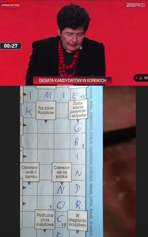 Debata kandydatów i krzyżówka