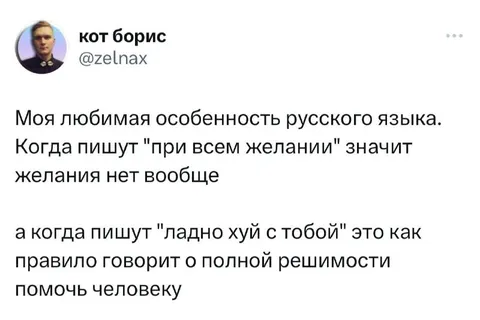 Особенность русского языка