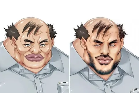 Преображение из толстяка в красавца