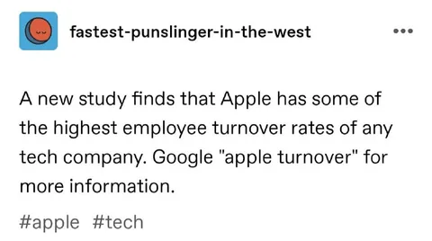 Apple Employee Turnover Pun