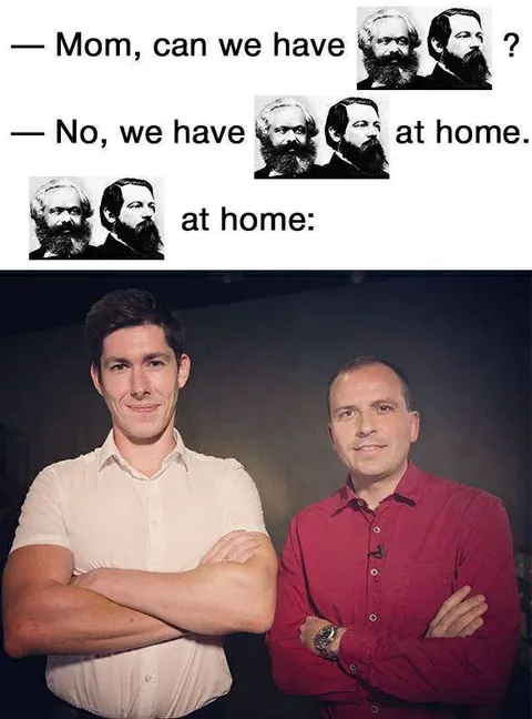 Marx and Engels at Home
