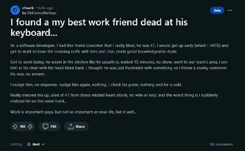 Dead at His Keyboard