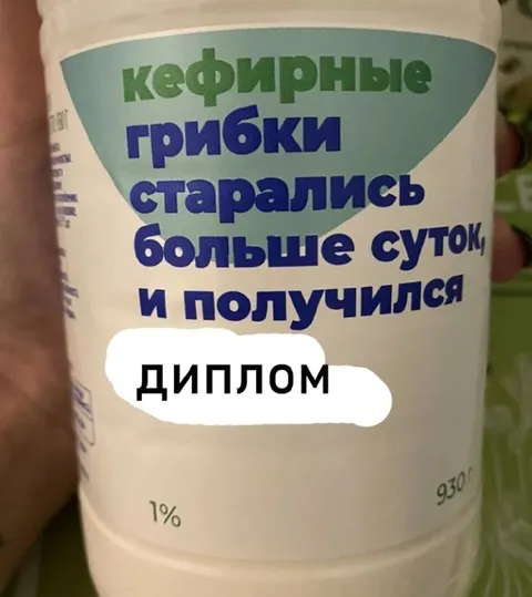 Кефирные грибки получили диплом
