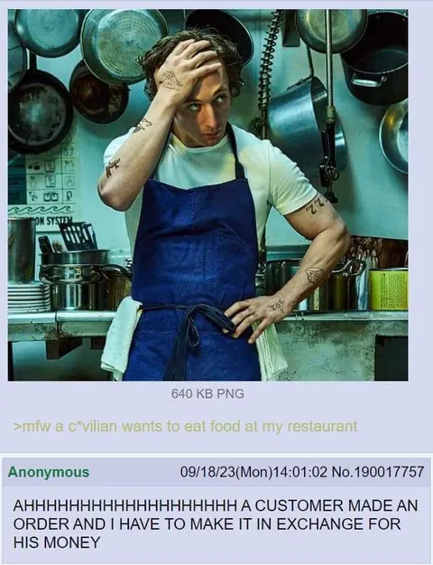 Carmy Has to Cook for Money
