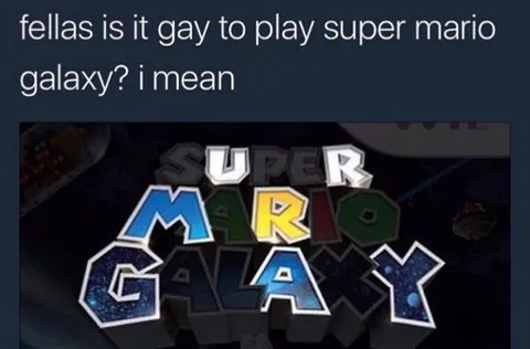 Is It Gay to Play Super Mario Galaxy