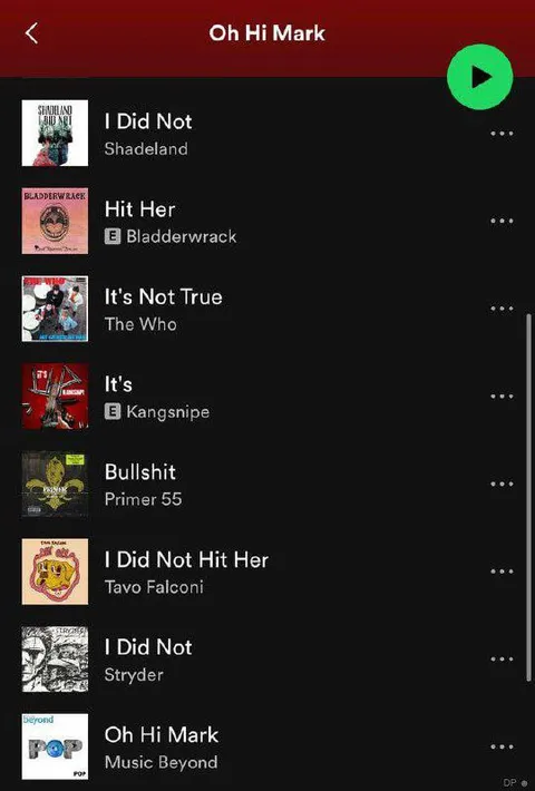 Oh Hi Mark Playlist