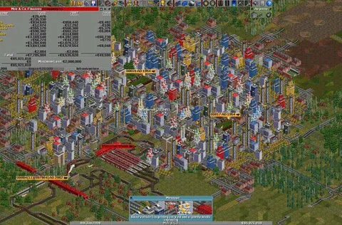OpenTTD City Traffic Nightmare