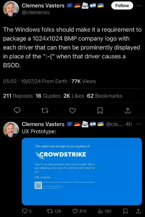 CrowdStrike BSOD Advertisement