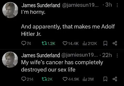 James Sunderland Overshares on Twitter